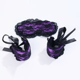 Hot Women Sexy Babydoll Lingerie Lace Eye Mask Handcuffs
