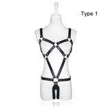 Women Belts PU Leather Body Harness Slave Sex Bondage