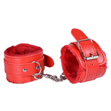 Bdsm Bondage Rope Plush Handcuffs Ankle Cuff Restraint Cross Bandage