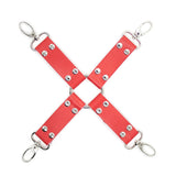 Bdsm Bondage Rope Plush Handcuffs Ankle Cuff Restraint Cross Bandage