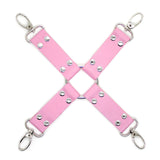 Bdsm Bondage Rope Plush Handcuffs Ankle Cuff Restraint Cross Bandage
